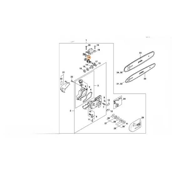 STIHL  łożysko kulkowe 609-2RS 9503 003 9860